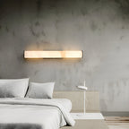 Applique da Parete LED 1 Luce in Marmo Spagnolo Minimalista Moderno con Rame