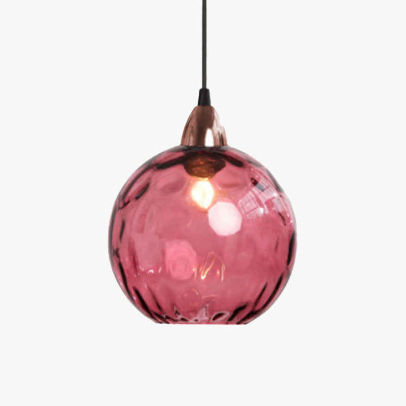 Lampade a sospensione in vetro effetto onda d'acqua