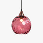 Lampade a sospensione in vetro effetto onda d'acqua