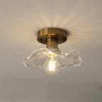 Lampada da soffitto floreale vintage