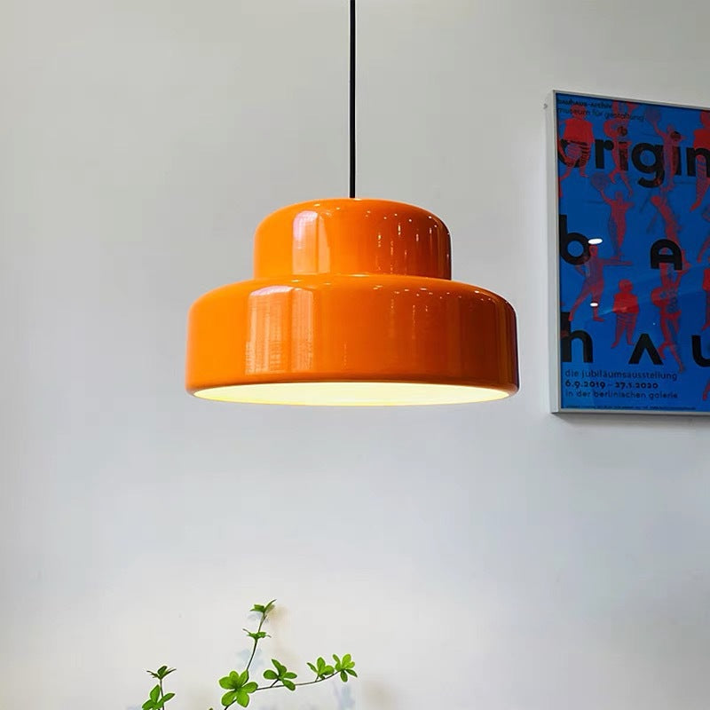 Lampada a Sospensione Arancione Modern Vintage Bauhaus