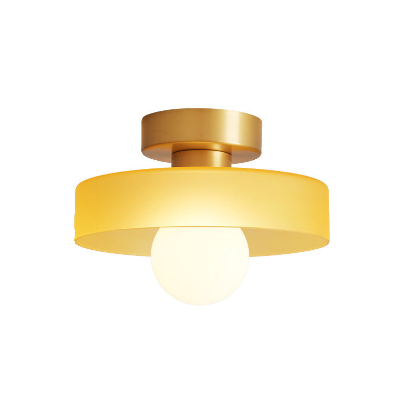 Lampada da soffitto LED in vetro Bauhaus 1 luce