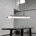 Inari Moderno Lampadario Lineare in Metallo, Nero/Oro