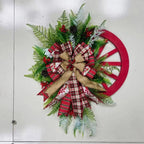Coroncina di Natale Rustica – Decorazione Natalizia Rurale per Porta e Muro