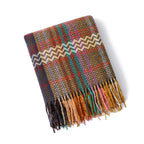 Coperta Intrecciata con Frange – Coperta Decorativa per Divano