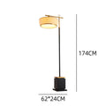 Elegante Lampada da Terra con Base Geometrica – Lampada di Design Regolabile