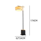 Elegante Lampada da Terra con Base Geometrica – Lampada di Design Regolabile