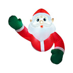 Babbo Natale Gonfiabile su Orso Polare con Illuminazione LED – Decorazione Natalizia per Esterni