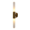 Applique da parete in vetro a onda d'acqua nordica in ottone LED 1 luce
