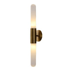 Applique da parete in vetro a onda d'acqua nordica in ottone LED 1 luce