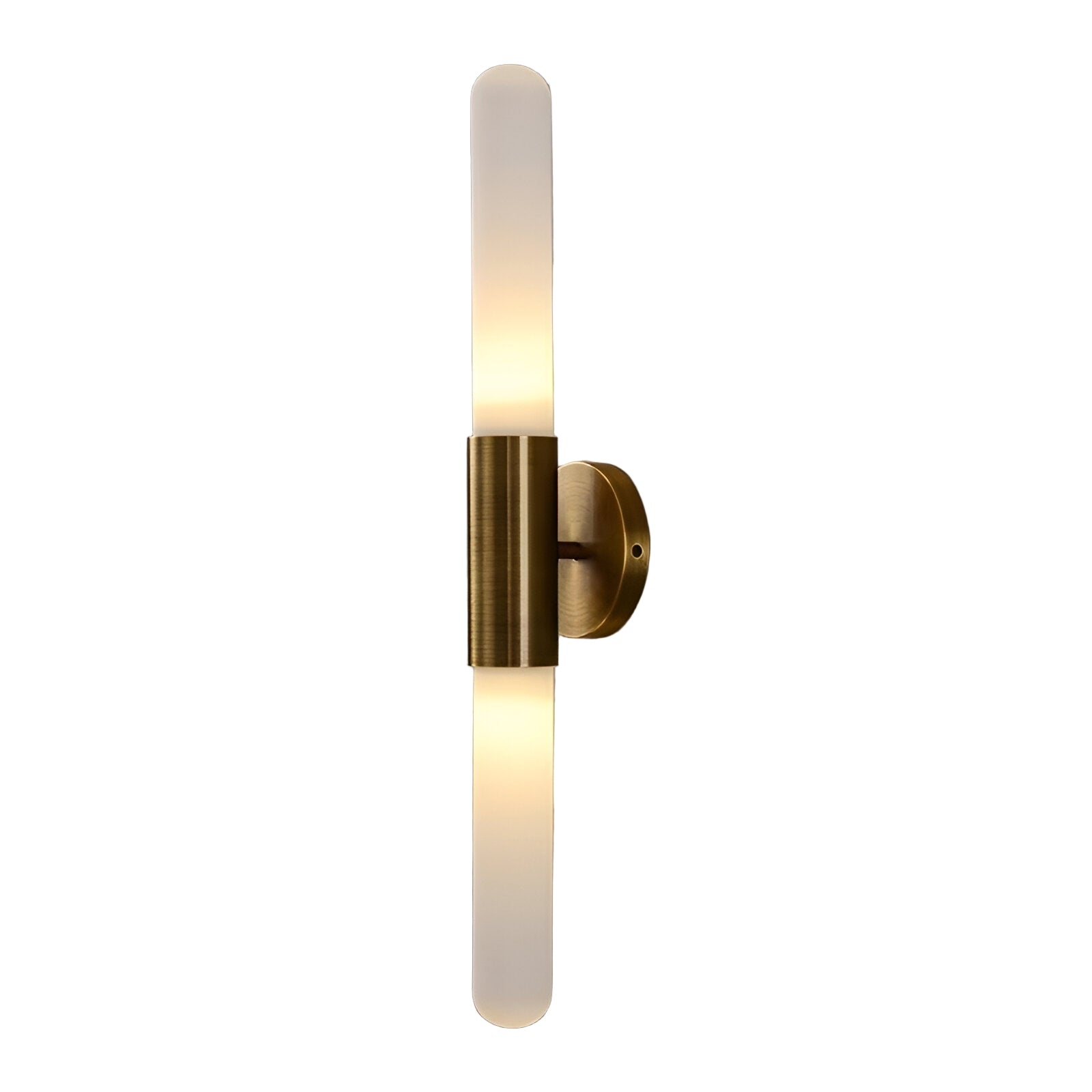 Applique da parete in vetro a onda d'acqua nordica in ottone LED 1 luce