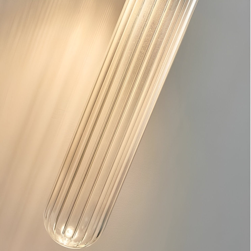 Applique da parete in vetro a onda d'acqua nordica in ottone LED 1 luce
