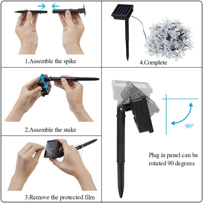 Luci a Stringa Solari Palloni Marocchini Colorati LED Luci di Natale Decorazione Esterno Luci a Stringa
