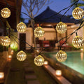 Luci a Stringa Solari Palloni Marocchini Colorati LED Luci di Natale Decorazione Esterno Luci a Stringa