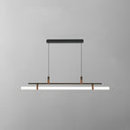 Inari Moderno Lampadario Lineare in Metallo, Nero/Oro