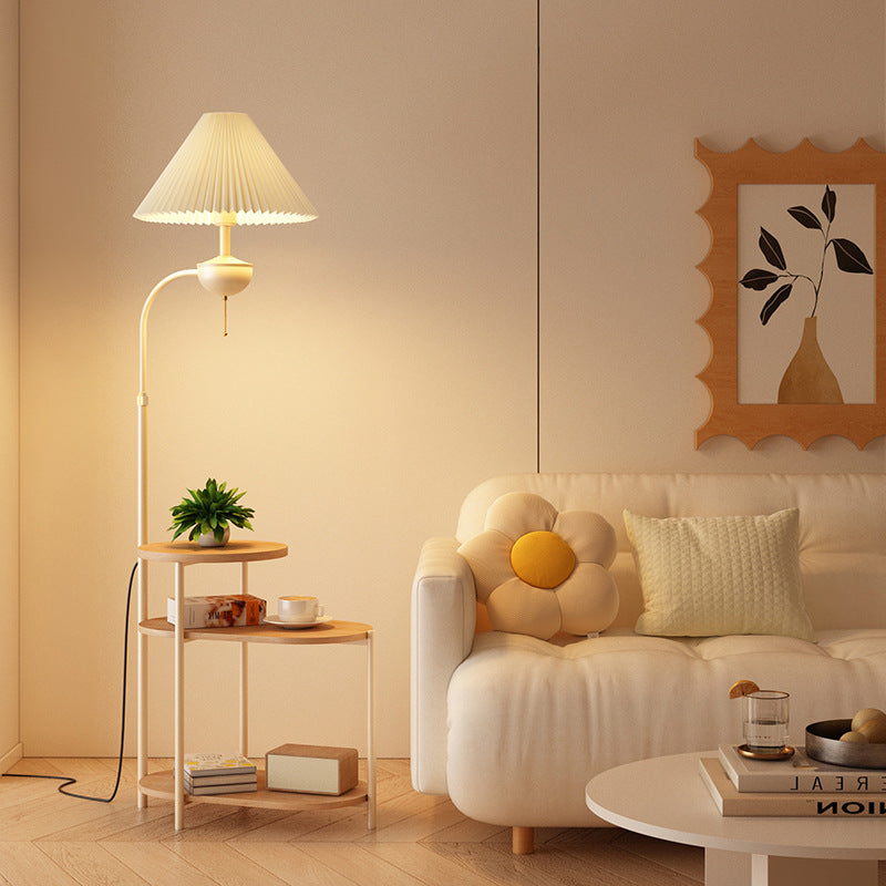 Lampada da Terra con Tavolino – Lampada di Design Salvaspazio per il Soggiorno