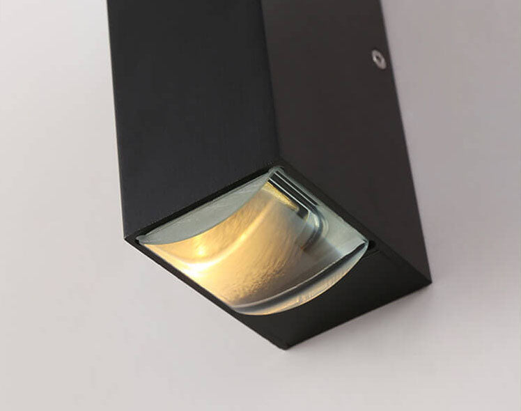 Lampada da Parete LED Rettangolare Moderna Minimalista in Alluminio per Esterni