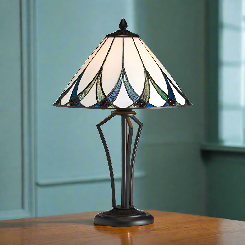 Lampada da Tavolo Tiffany Media Oaks Allanton
