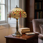 Lampada Tiffany Dragonfly Verde Oaks