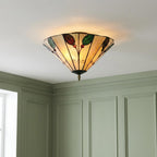 Lampada da soffitto Tiffany Foglia Oaks