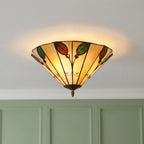 Lampada da soffitto Tiffany Foglia Oaks