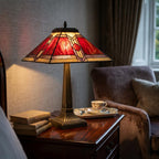 Lampada da Tavolo Tiffany Azteca Oaks Lighting