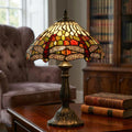 Lampada da Tavolo Media Tiffany Dragonfly di Oaks Lighting