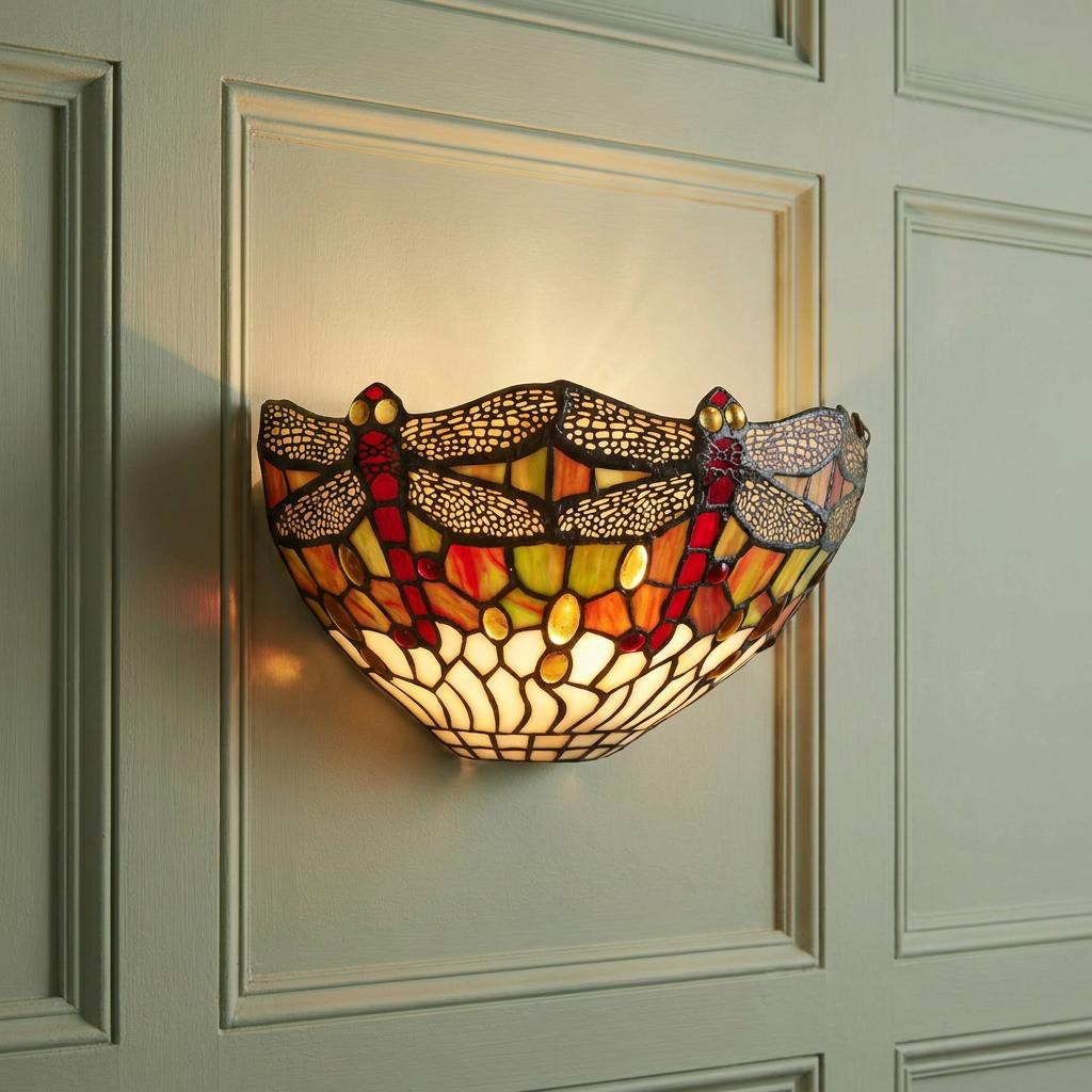 Oaks Tiffany Luce da Parete Dragonfly