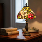 Lampada da Tavolo Notturno Oaks Tiffany Peonies
