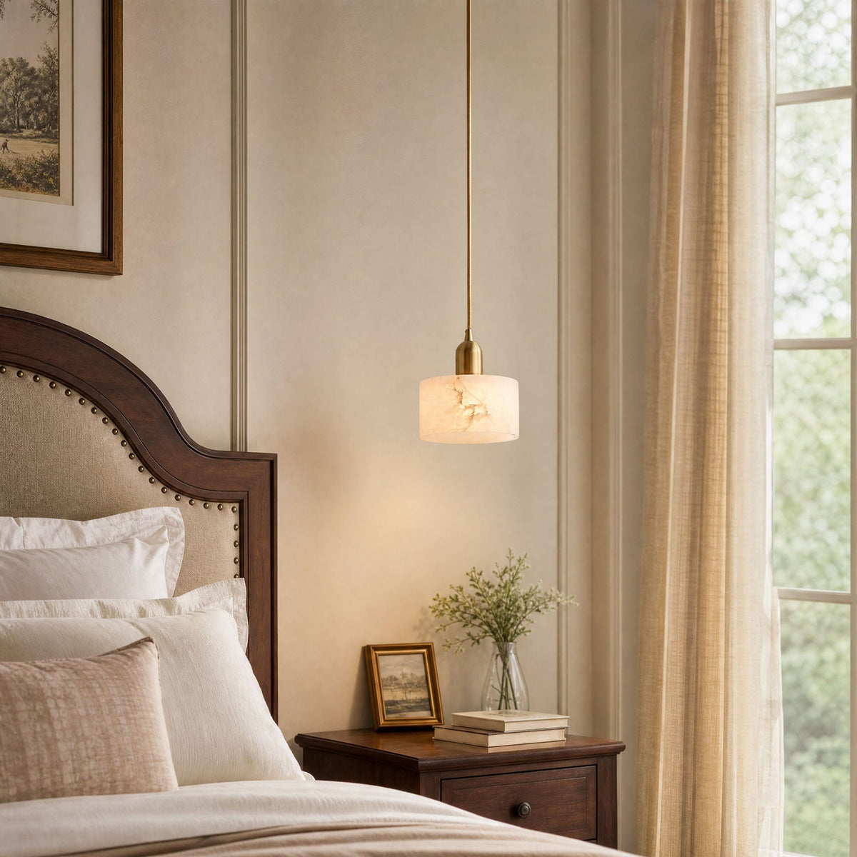Lampada a sospensione Odyssey Alabaster