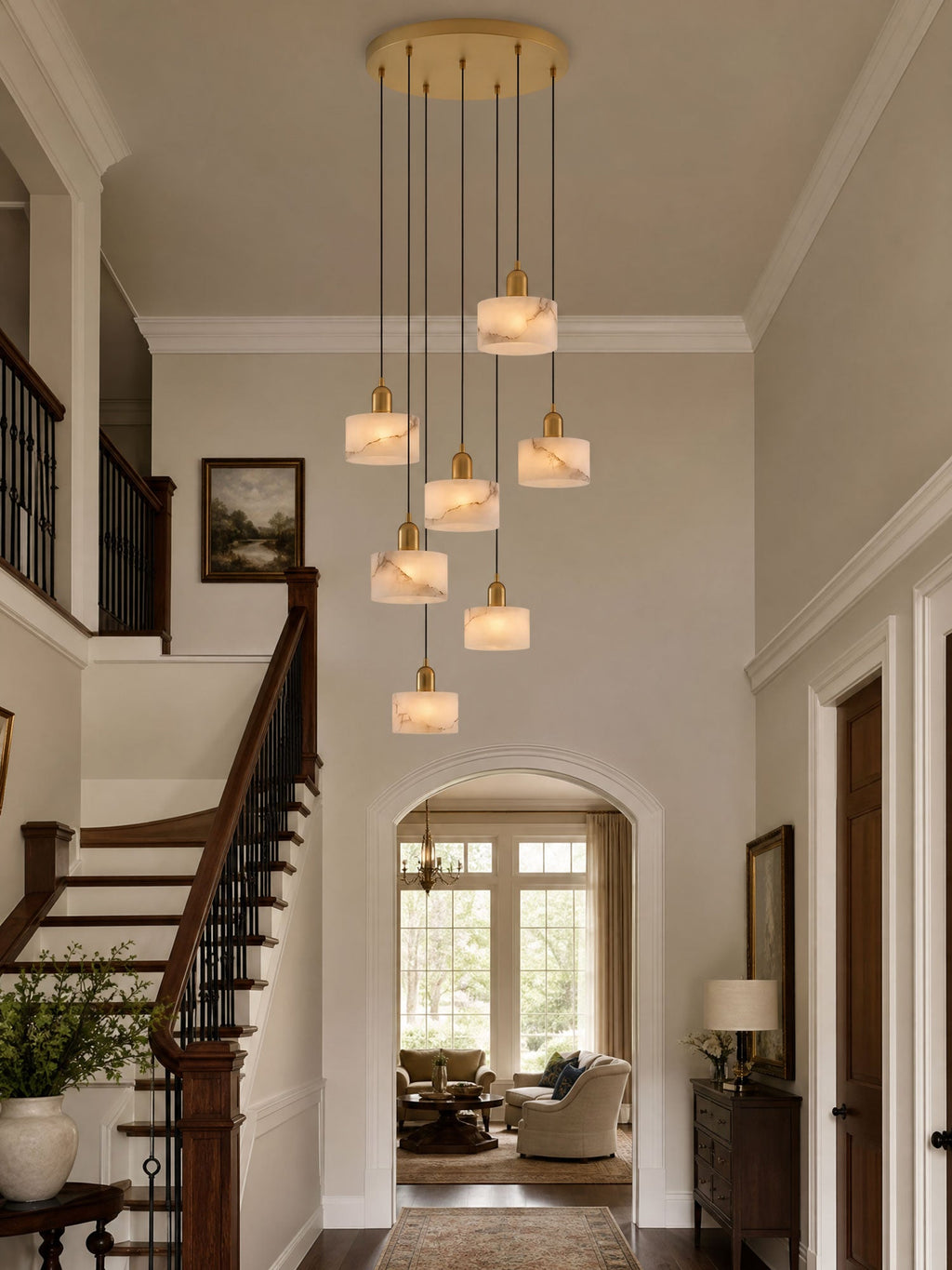 Lampada a sospensione Odyssey Alabaster