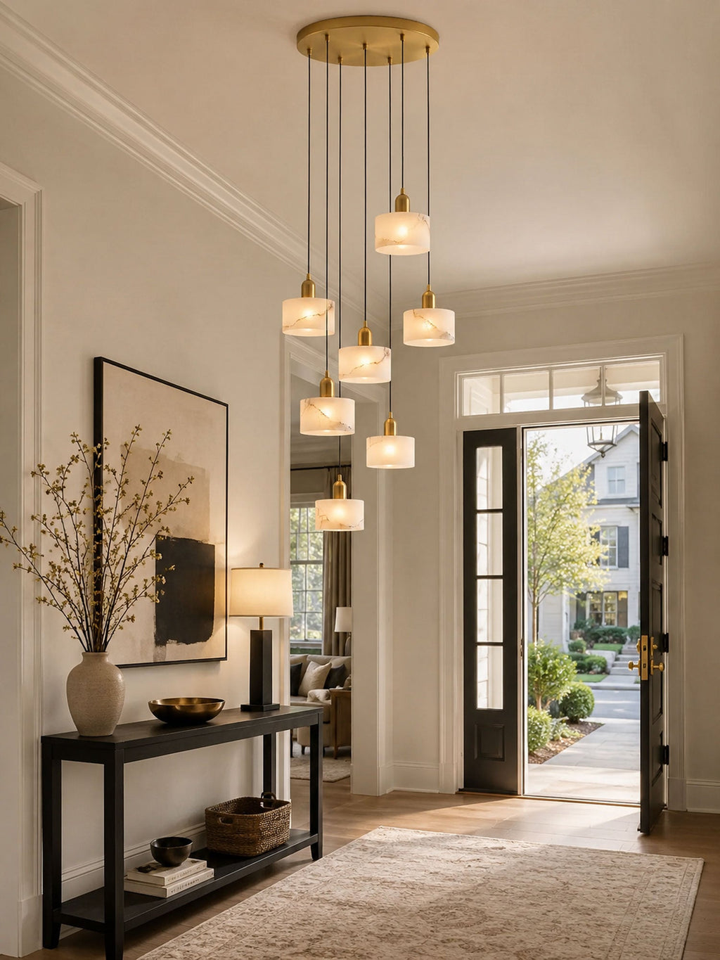 Lampada a sospensione Odyssey Alabaster