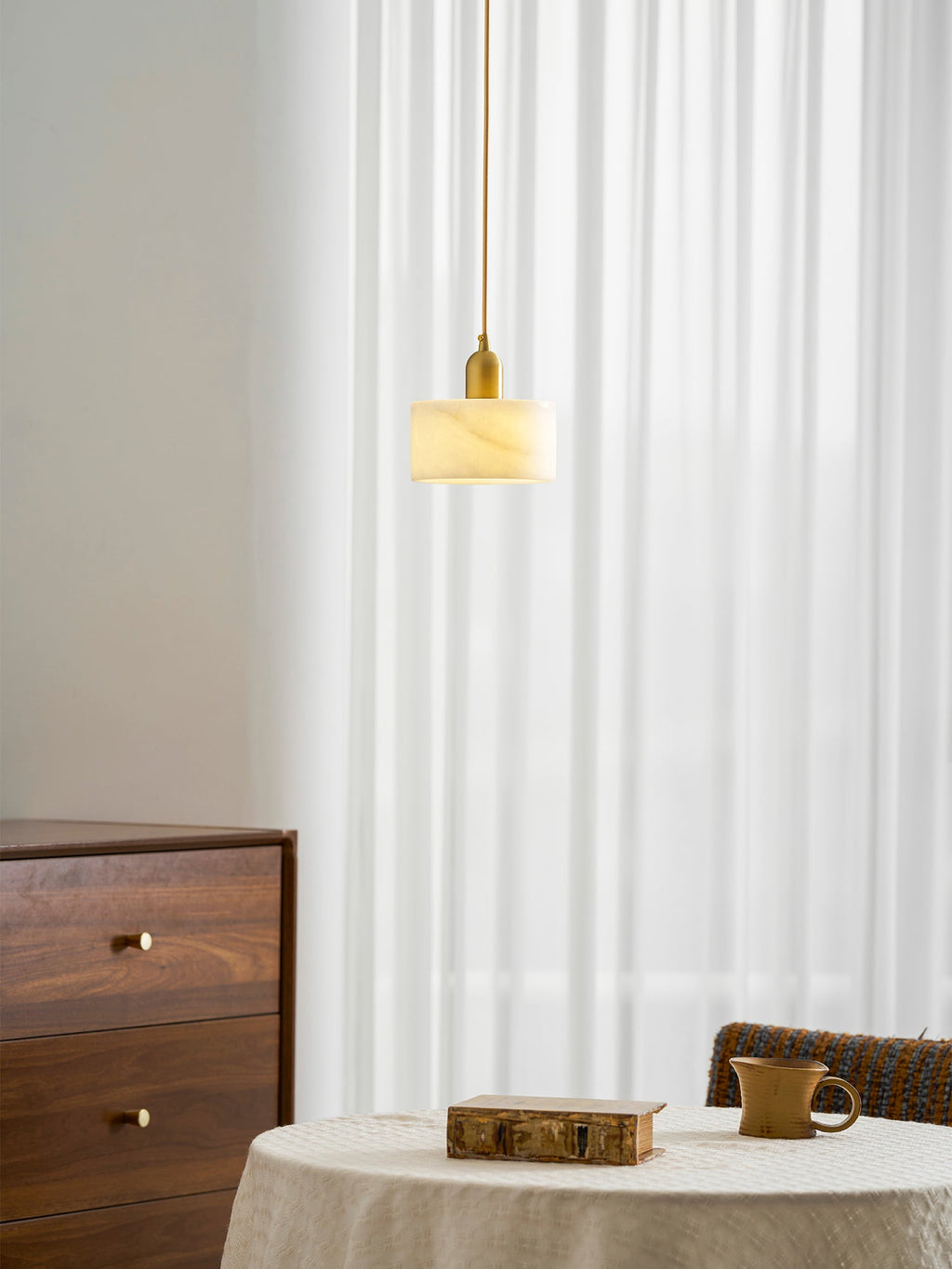Lampada a sospensione Odyssey Alabaster
