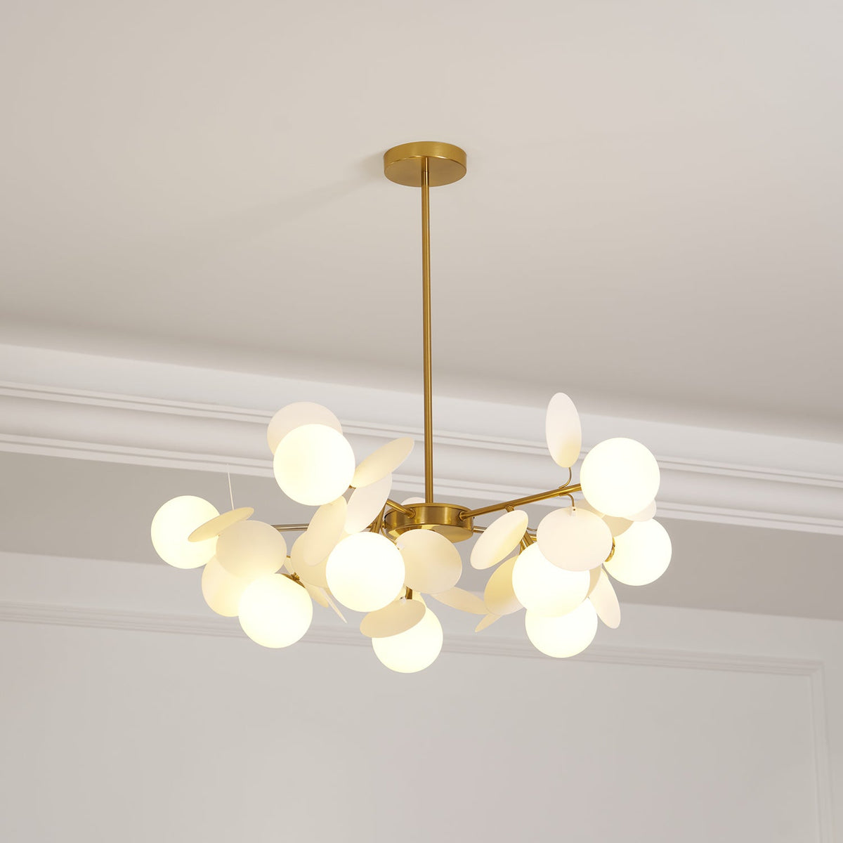 Lampadario Albero Bianco