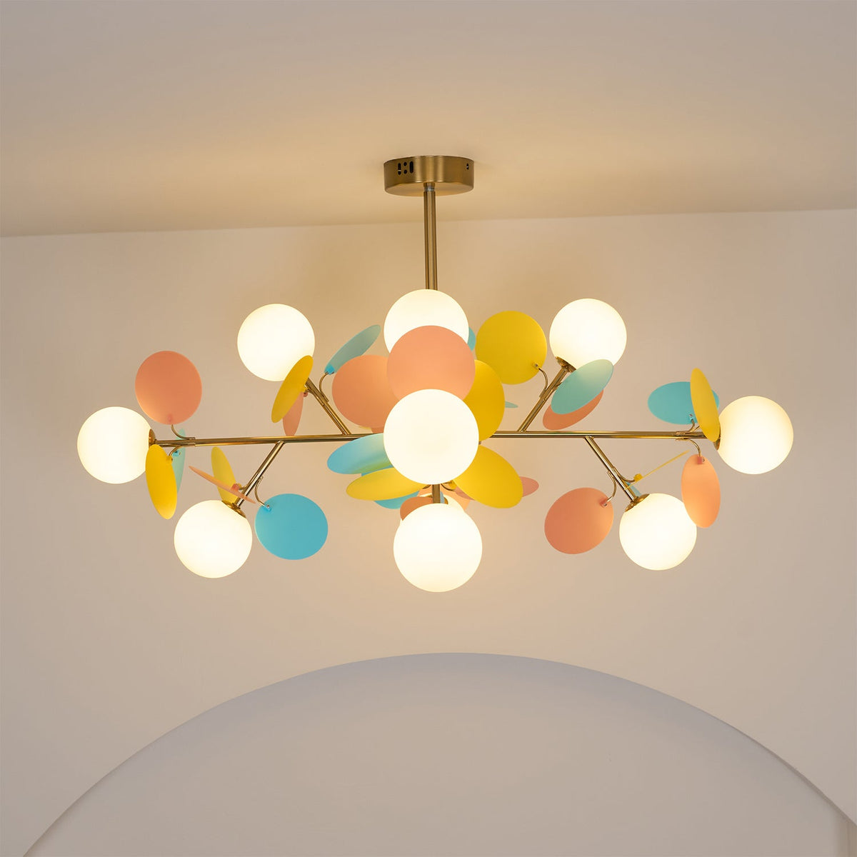 Lampadario Albero Bianco