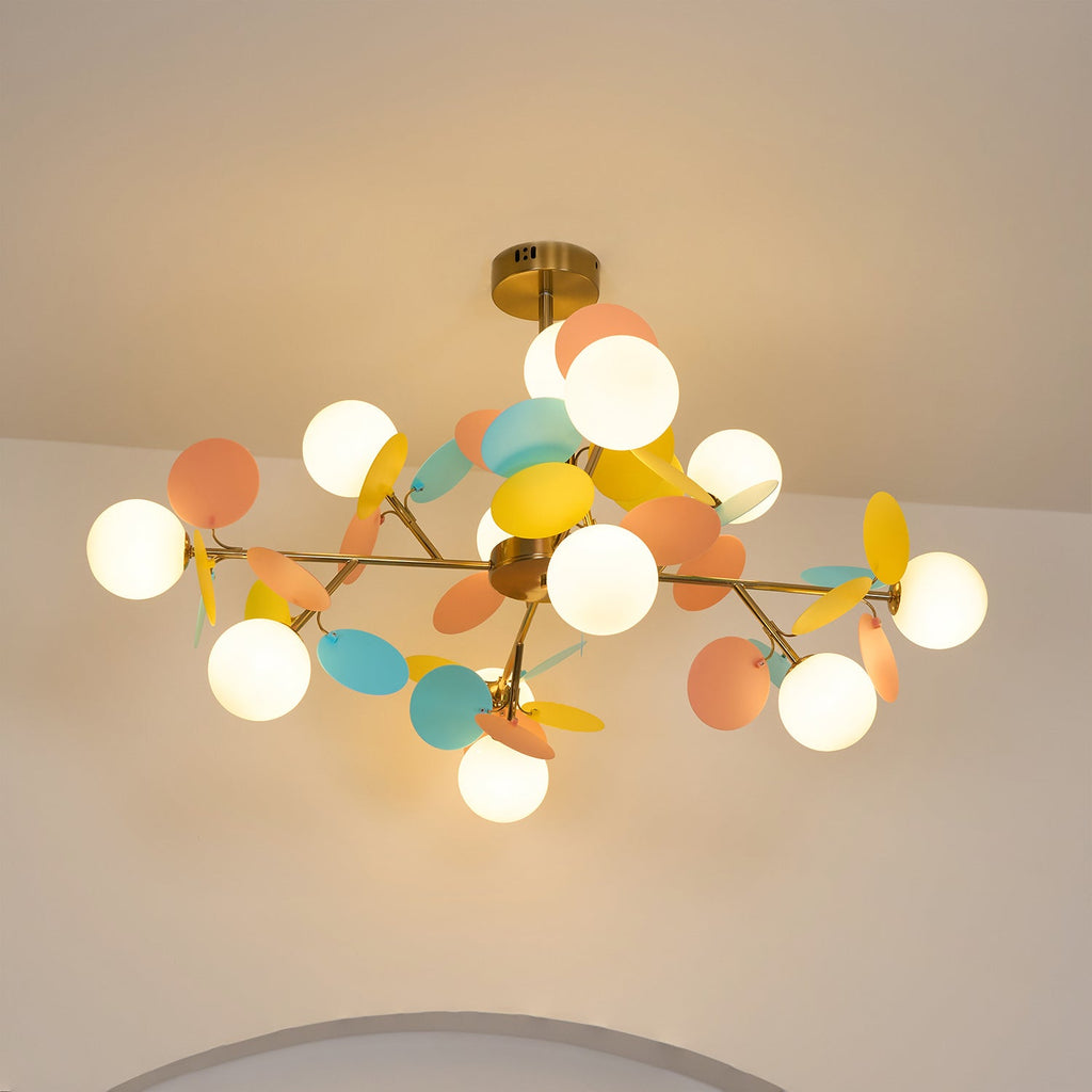 Lampadario Albero Bianco