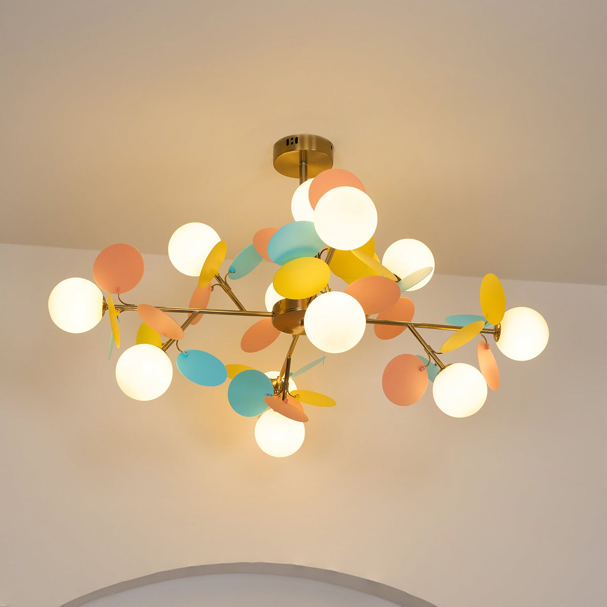 Lampadario Albero Bianco
