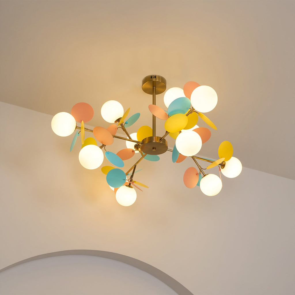 Lampadario Albero Bianco