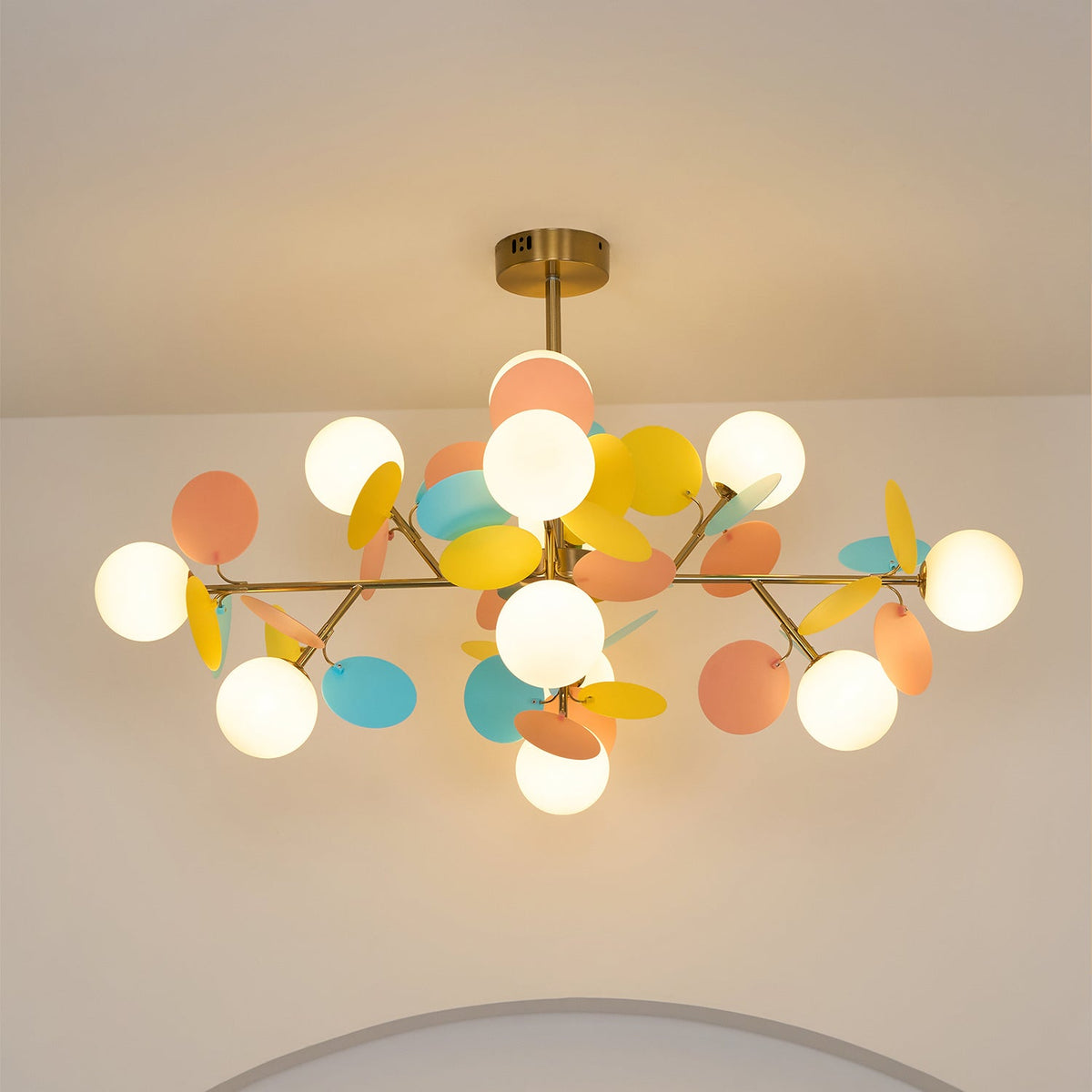 Lampadario Albero Bianco