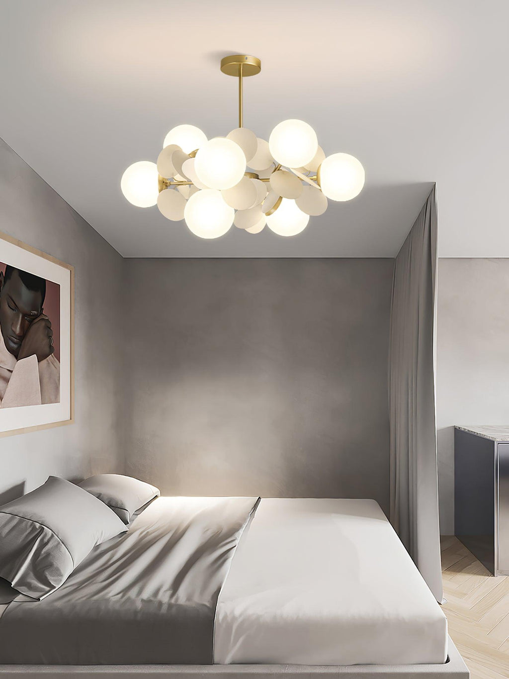 Lampadario Albero Bianco