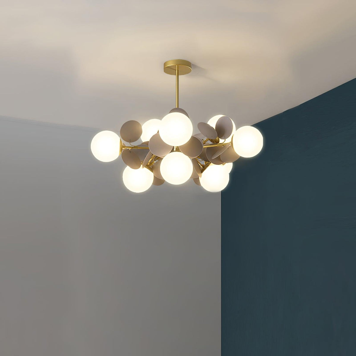 Lampadario Albero Bianco