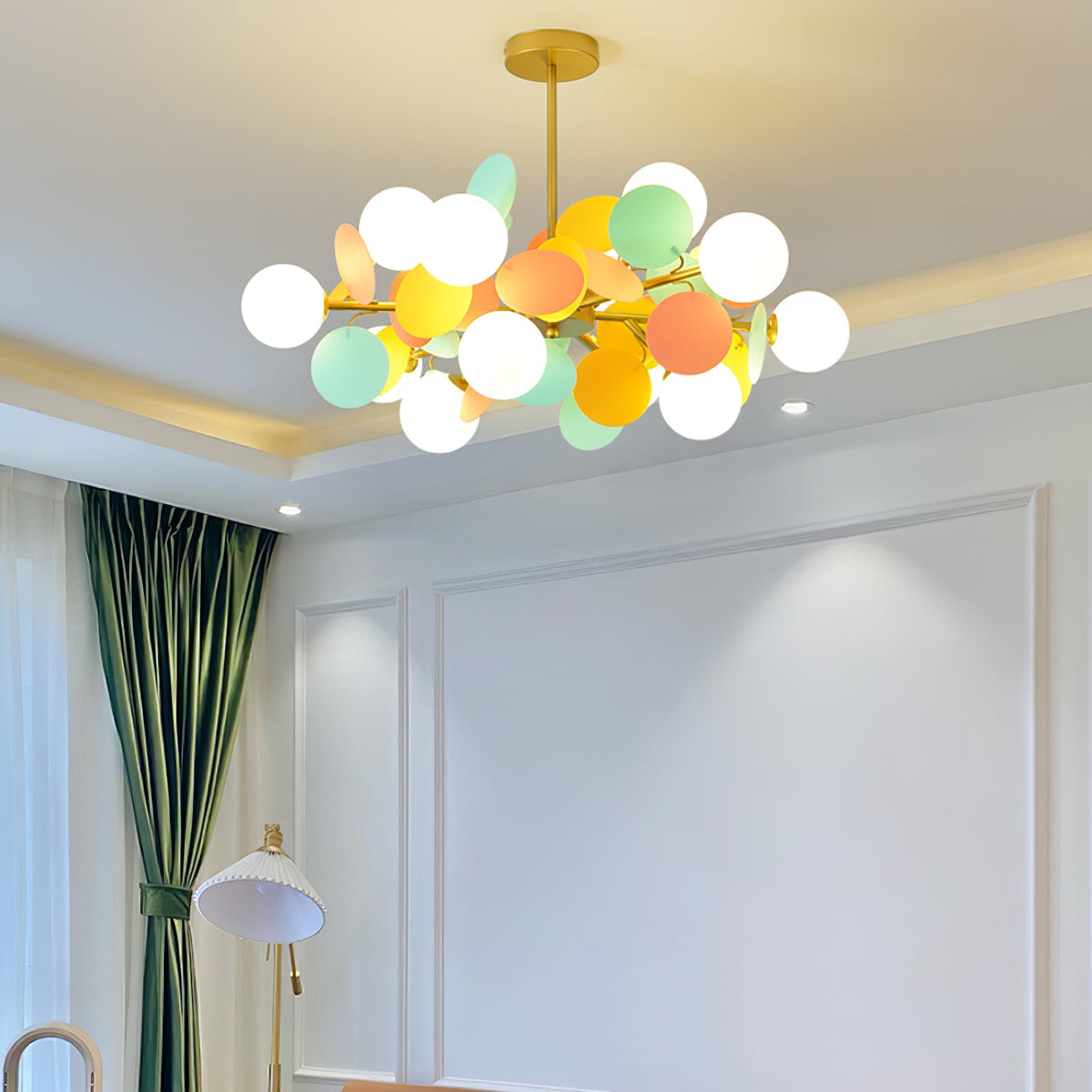 Lampadario Albero Bianco