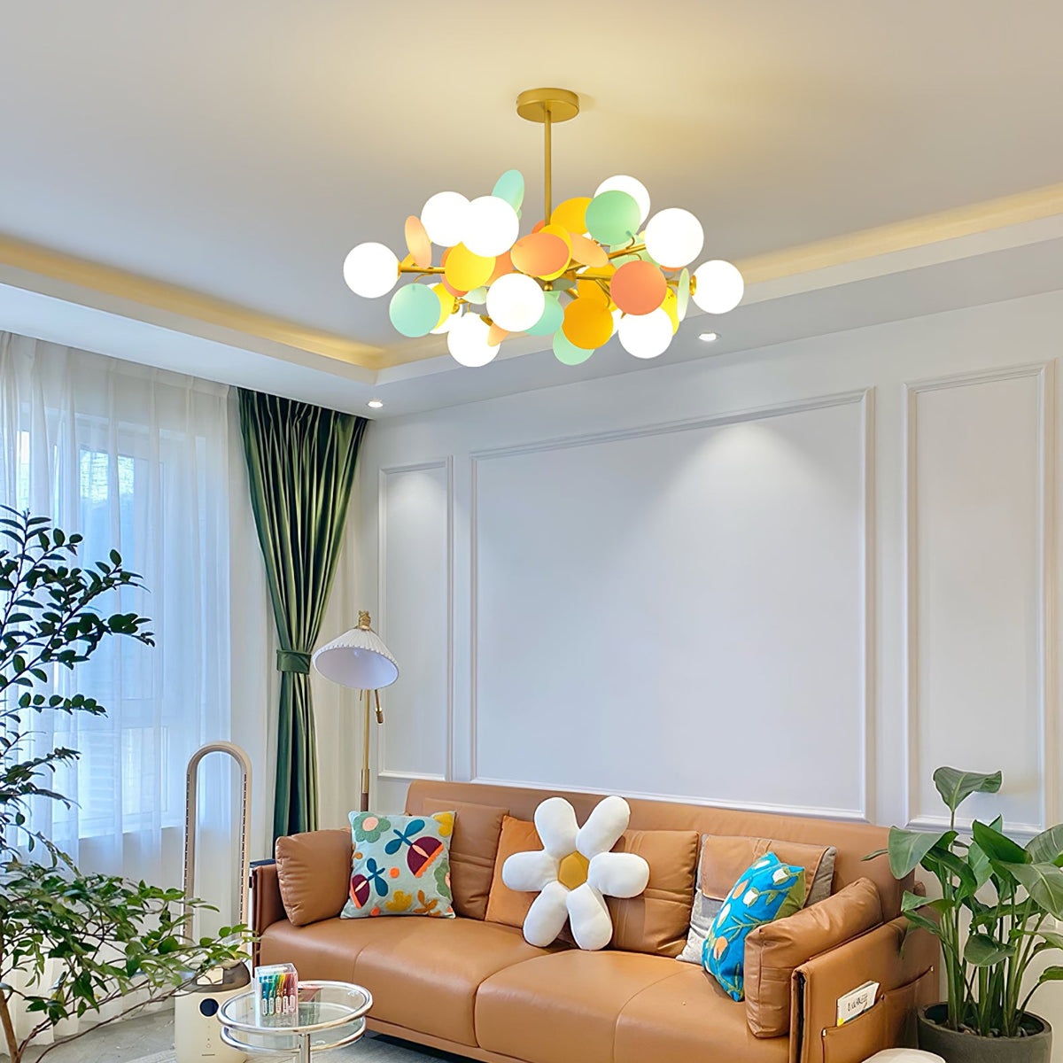 Lampadario Albero Bianco