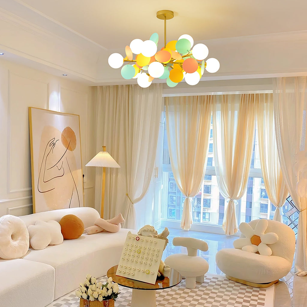 Lampadario Albero Bianco