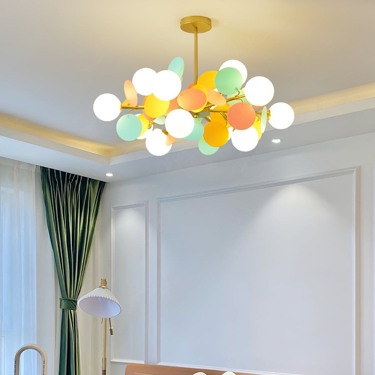 Lampadario Albero Bianco