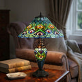 Lampada da Tavolo Tiffany Doppia Oldbury