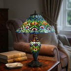 Lampada da Tavolo Tiffany Doppia Oldbury