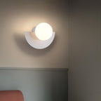 Lampada da parete Olynso – Metallo – Bianco – Compatto – Design moderno