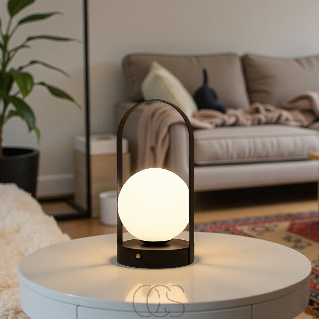 OCS - Lampada da Tavolo a Forma Sferica - Lampada Notturna LED Senza Fili