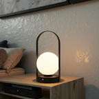 OCS - Lampada da Tavolo a Forma Sferica - Lampada Notturna LED Senza Fili
